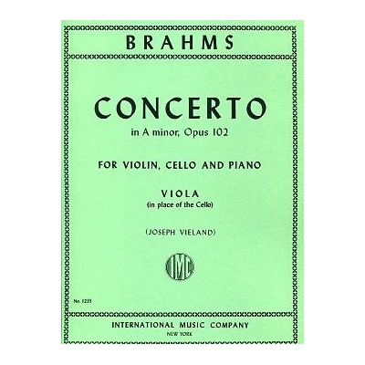 Brahms - Concerto La Minore Op.102 Parte per Viola