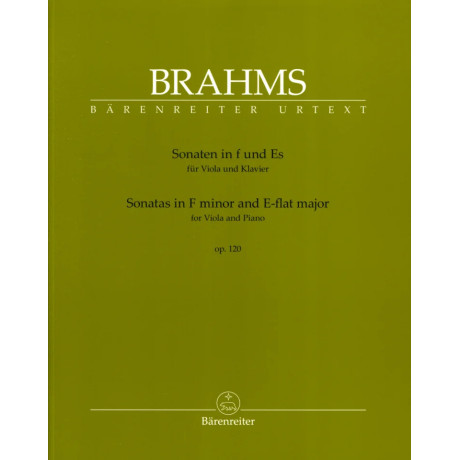 Brahms - Sonate in Fa Minore e in Mib Maggiore Op.120 per Viola e Piano