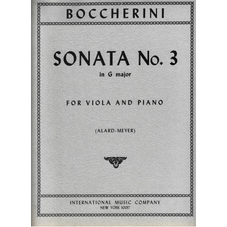 Boccherini - Sonata n.3 in Sol Maggiore per Viola e Piano