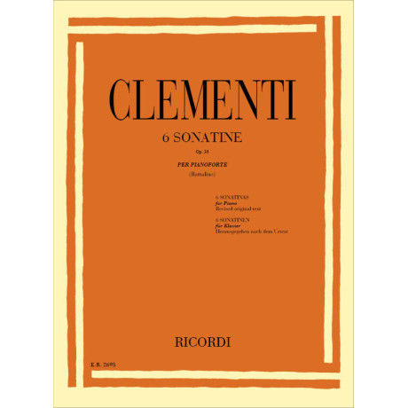 Clementi - 6 Sonatine Op.36 per Pianoforte