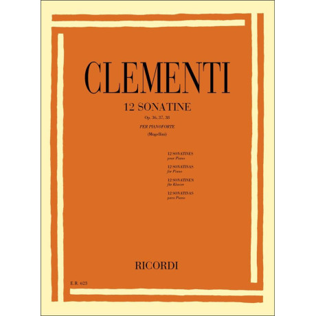 Clementi - 12 Sonatine Op.36,37,38 per Pianoforte
