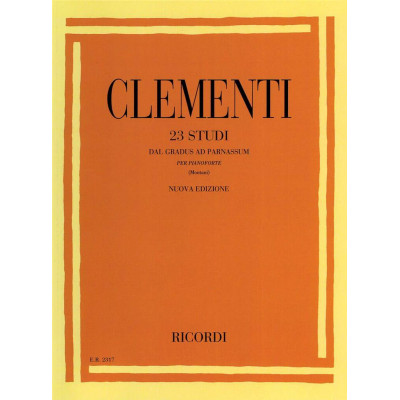 Clementi - 23 Studi Scelti dal Gradus per Pianoforte