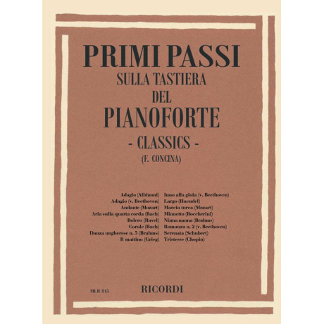 Concina - Primi Passi sulla Tastiera Classics per Pianoforte