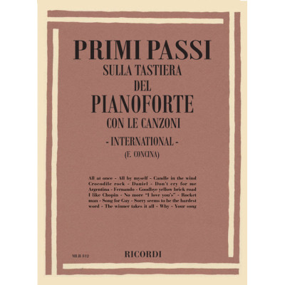 Concina - Primi Passi sulla Tastiera International per Pianoforte