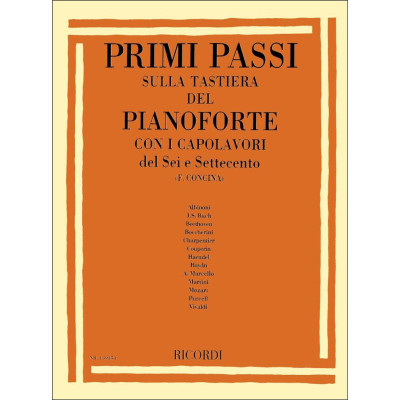 Concina - Primi Passi sulla Tastiera con i Capolavori del 600 e 700 per Pianoforte
