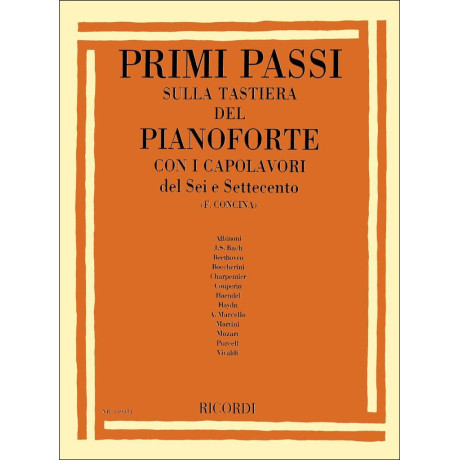 Concina - Primi Passi sulla Tastiera con i Capolavori del 600 e 700 per Pianoforte