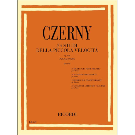 copy of Czerny - 24 Piccoli Studi della Velocità Op.636 per Pianoforte