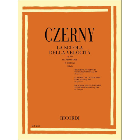 Czerny - La Scuola della Velocità Op.299 per Pianoforte