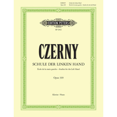 Czerny - Studi per la Mano Sinistra Op.399 per Pianoforte