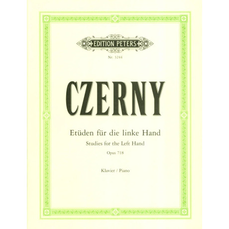 Czerny - Studi per la Mano Sinistra Op.718 per Pianoforte