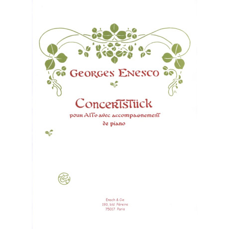 Enesco - Concertstuck per Viola e Piano