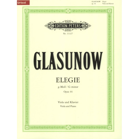 Glasunow - Elegie in Sol Minore Op.44 per Viola e Piano
