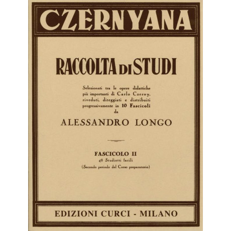 Czerny - Czernyana Raccolta di Studi Vol.2 per Pianoforte