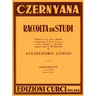 Czerny - Czernyana Raccolta di Studi Vol.9 per Pianoforte