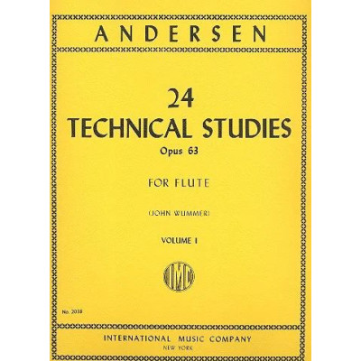 Andersen - 24 Studi Tecnici Op.63 Vol.1 Per Flauto