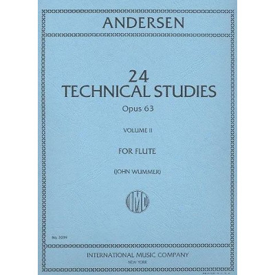 Andersen - 24 Studi Tecnici Op.63 Vol.2 Per Flauto