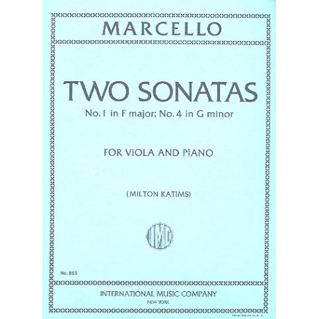 Marcello - 2 Sonate n.1 in Fa Maggiore n.4 in Sol Minoreper Viola e Piano