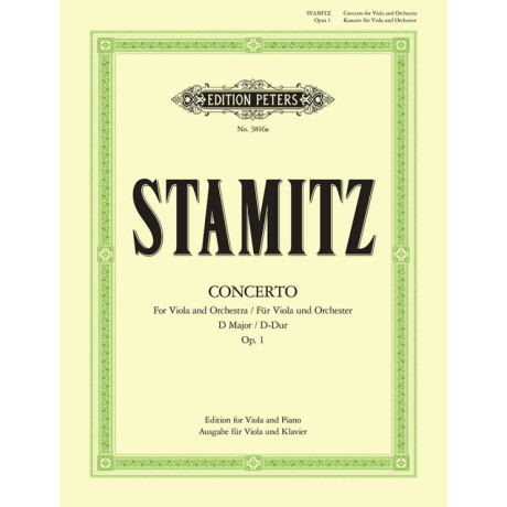 Stamitz - Concerto in Re Maggiore Op.1 per Viola e Piano