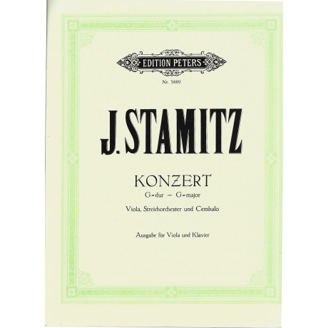 J. Stamitz - Concerto in Sol Maggiore per Viola e Piano