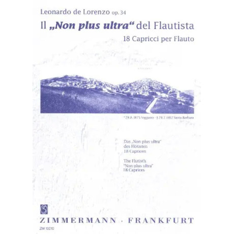 De Lorenzo - Il Non Plus Ultra del Flautista Op.34