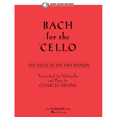 Bach - 10 Pezzi in Prima Posizione per Violoncello e Piano con CD