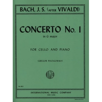 Bach/Vivaldi - Concerto n.1 in Sol Maggiore per Violoncello e Piano