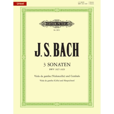 Bach - 3 Sonate BWV 1027 - 1029  per Violoncello e Piano