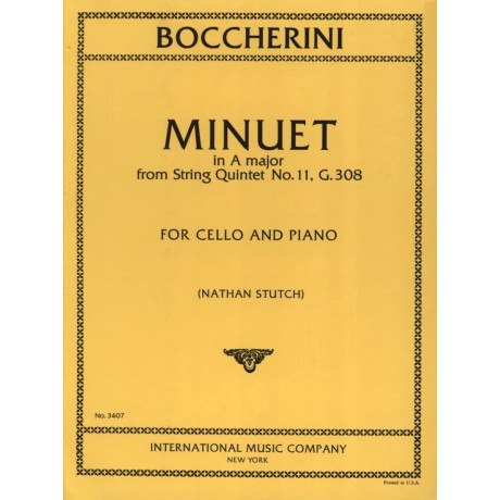 Boccherini - Minuetto in La Maggiore per Violoncello e Piano