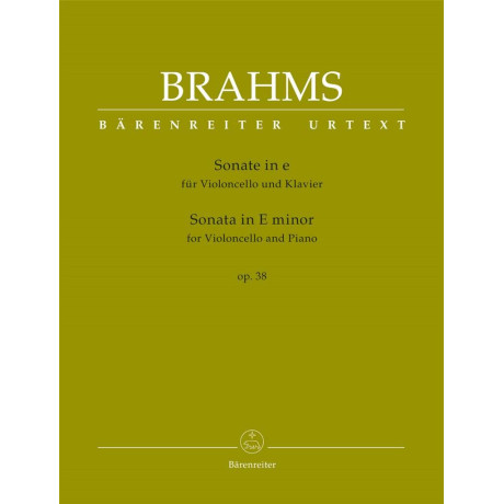 Brahms - Sonata n.1 in Mi Minore Op.38 per Violoncello e Piano