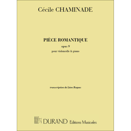 Chaminade - Pezzo Romantico Op.9 per Violoncello e Piano