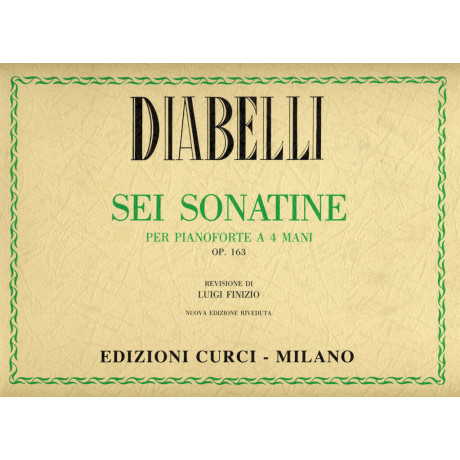 Diabelli - 6 Sonatine Op. 163 per Pianoforte a 4 Mani