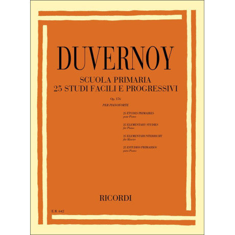 Duvernoy - Scuola Primaria Op.176 per Pianoforte