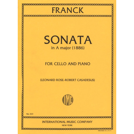 Franck - Sonata in La Maggiore per Violoncello e Piano