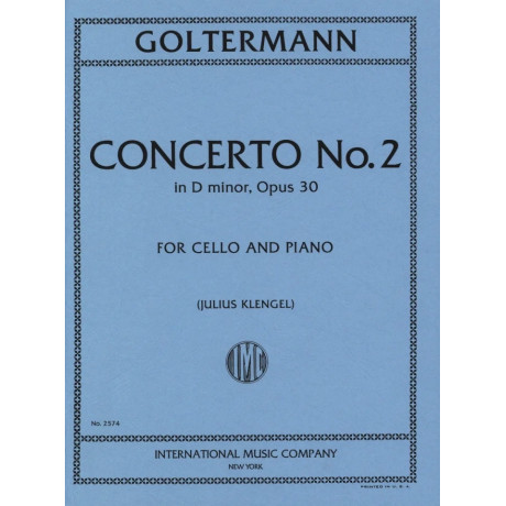 Goltermann - Concerto n.2 in Re Minore Op.30 per Violoncello e Piano