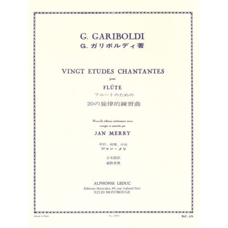Gariboldi - 20 Studi Cantati Op.88 Per Flauto