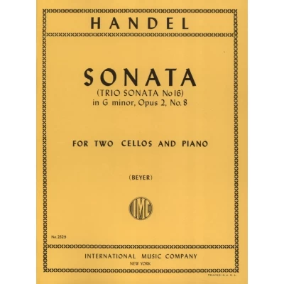 Handel - Sonata in Sol Minore Op.2 n.8 per 2 Violoncelli e Piano