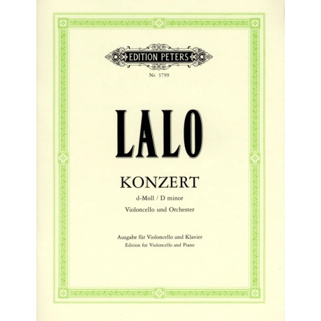 Lalo - Concerto in Re Minore per Violoncello e Piano