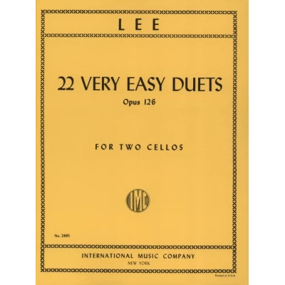 Lee - 22 Very Easy Duets Op.126 per 2 Violoncelli