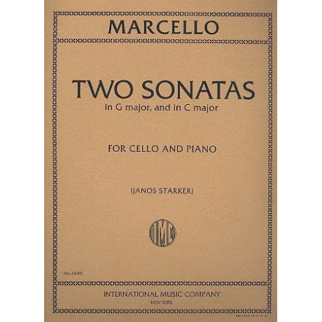 Marcello - 2 Sonate in Sol Maggiore e in Do Maggiore per Violoncello e Piano