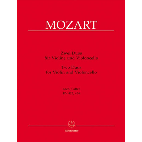 Mozart - 2 Duetti KV 423-424  per Violoncello e Violino