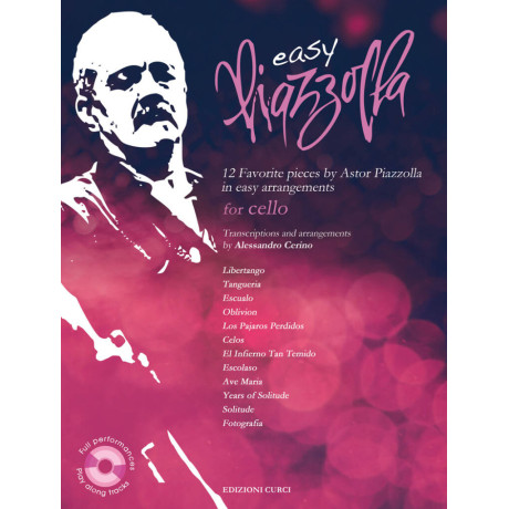 Piazzolla - 12 Pezzi Facilitati per Violoncello Solo con CD