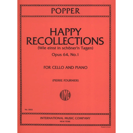 Popper - Happy Recollections Op.64 n.1 per Violoncello e Piano
