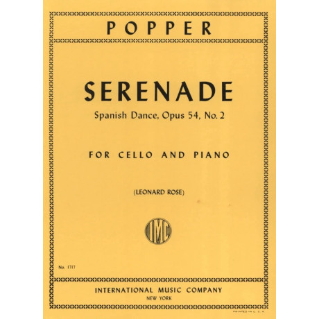 Popper - Serenata Op.54 n.2 per Violoncello e Piano