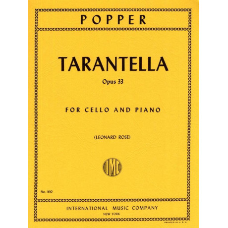 Popper - Tarantella Op.33 per Violoncello e Piano