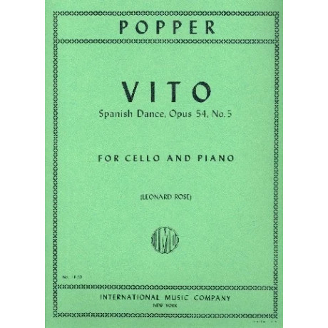 Popper - Vito Danza Spagnola Op.54 n.5 per Violoncello e Piano