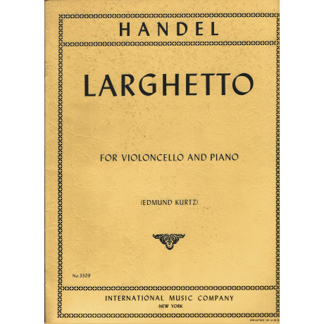 Handel - Larghetto per Violoncello e Piano