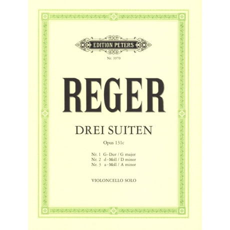 Reger - 3 Suite Op.131c per Violoncello Solo