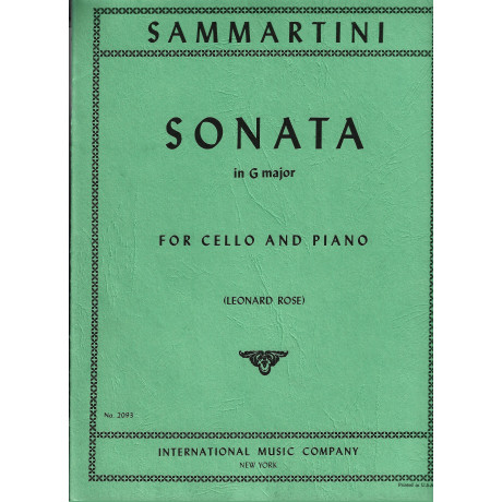Sammartini - Sonata in Sol Maggiore per Violoncello e Piano