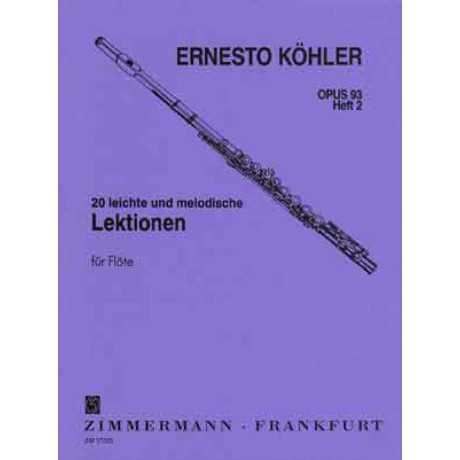 Kohler-20 Studi Facili e Progressivi Op.93 p2 Per Flauto