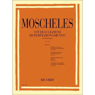 Moscheles -  24 Studi di perfezionamento op. 70 per Pianoforte